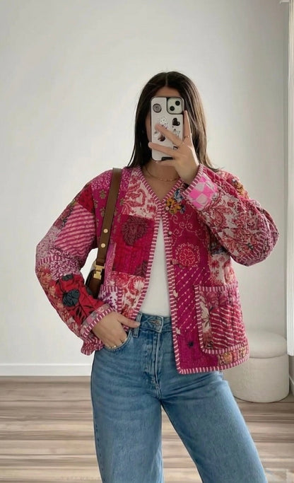 The Fuchsia Kantha Jacket