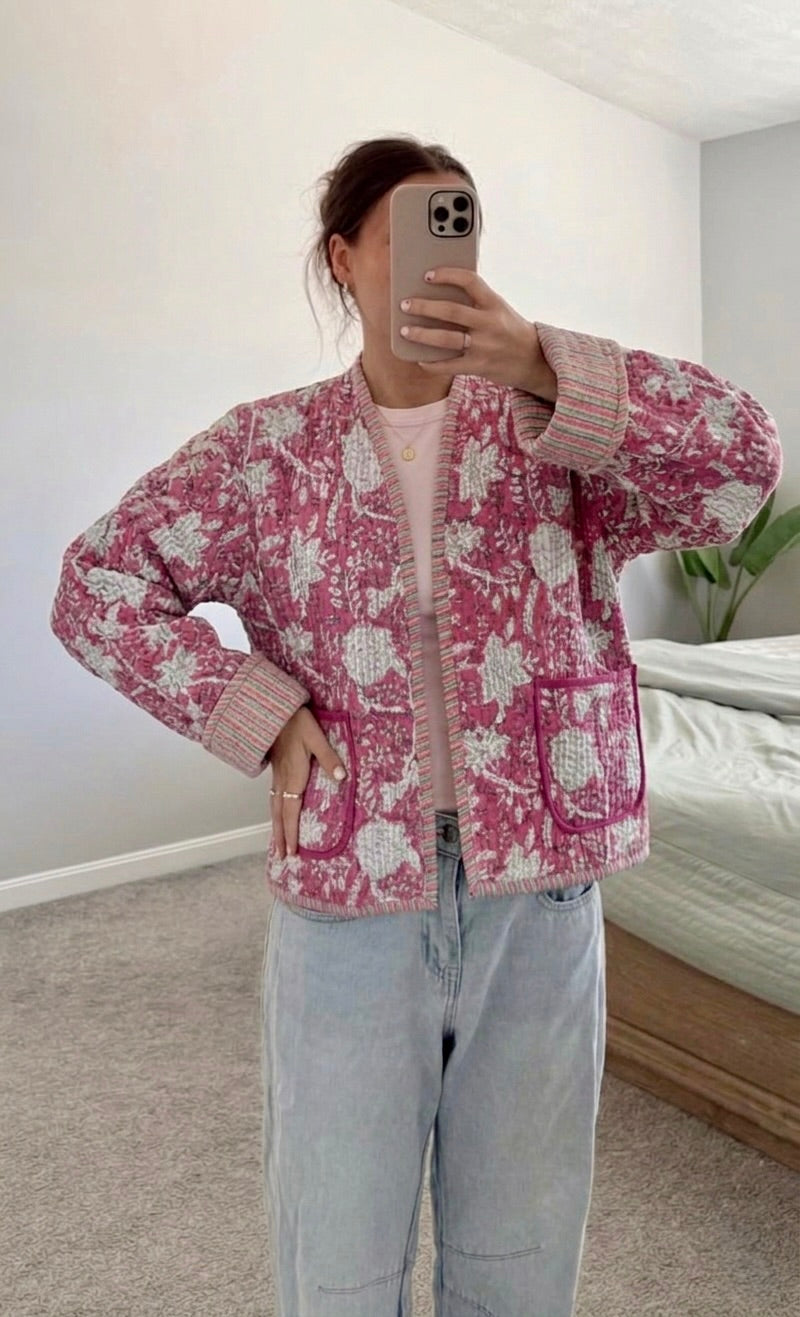 The Rose Kantha Jacket
