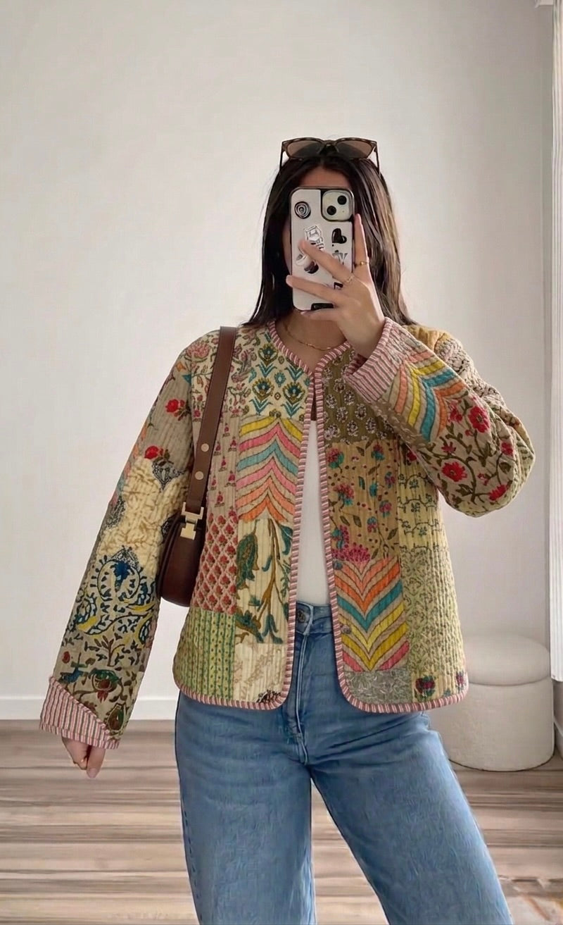 The Wildflower Kantha Jacket