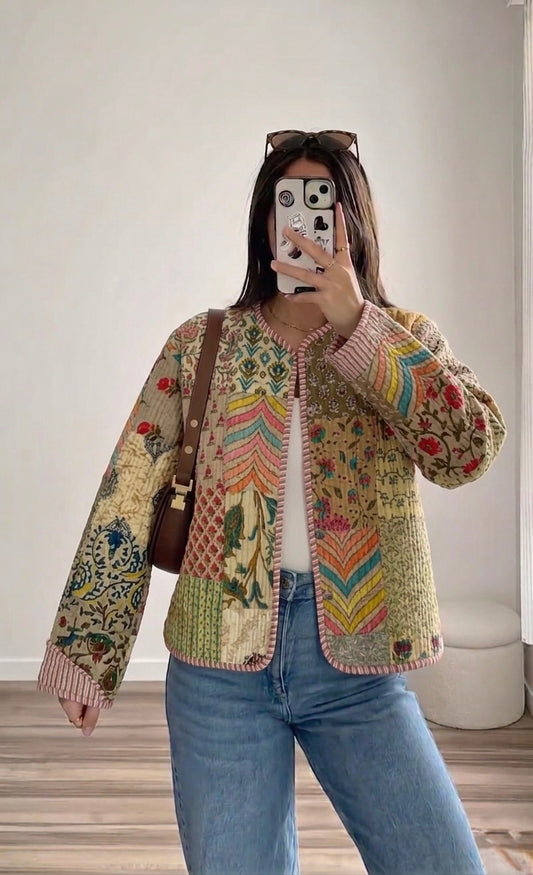 The Wildflower Kantha Jacket