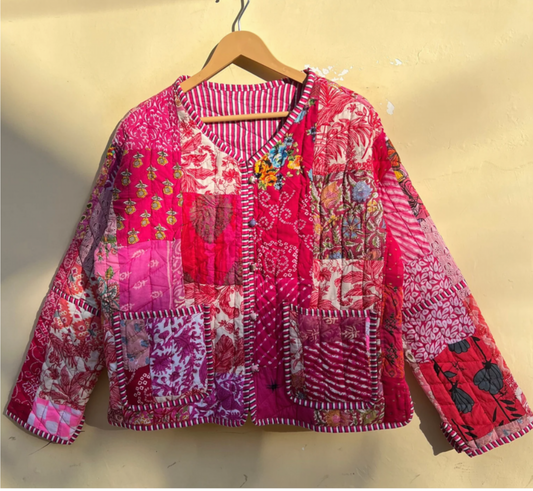The Fuchsia Kantha Jacket