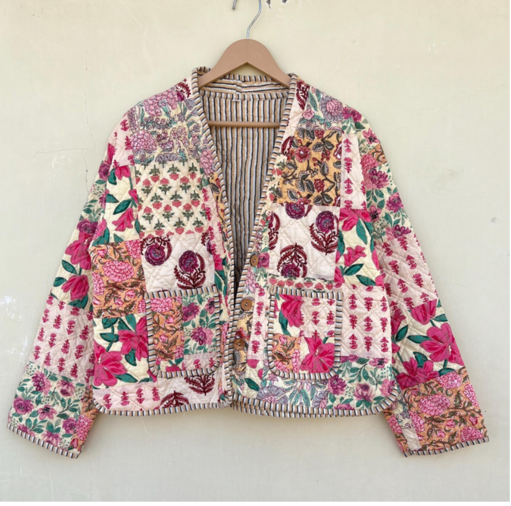 The Botanical Kantha Jacket